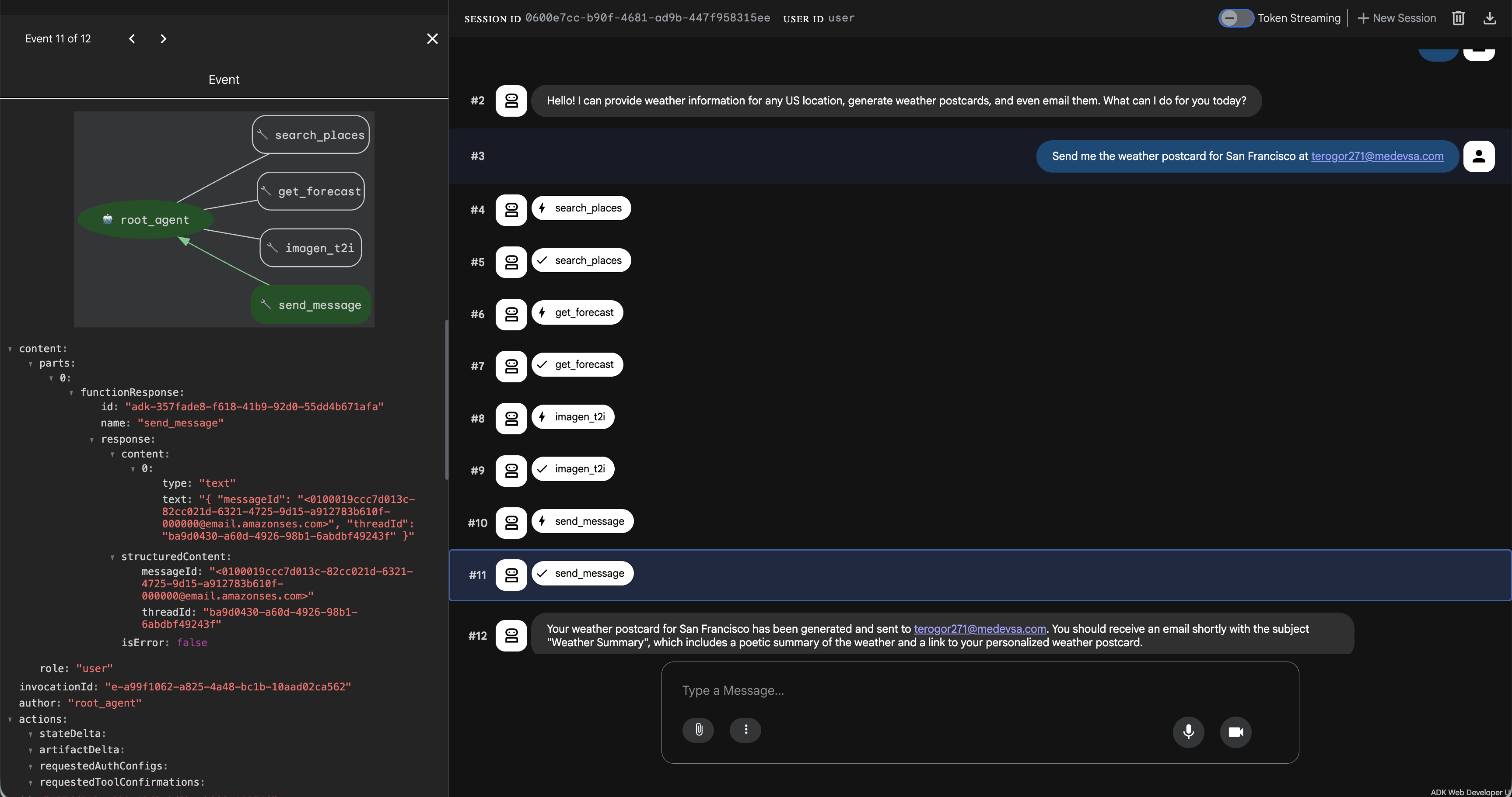 Final Agent Workflow with Chained MCP servers